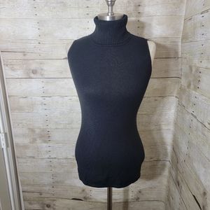 Black knit turtle neck